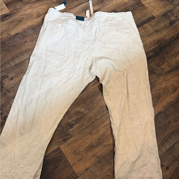 Perry Ellis Tan Chinos Lightweight Relaxed Fit - Picture 3 of 14